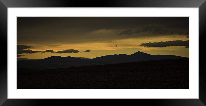 Silhouette Framed Mounted Print by Douglas McMann