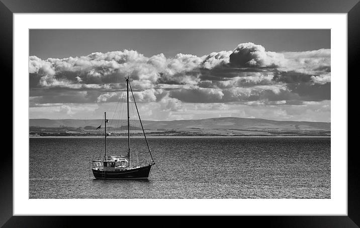 ...at anchor. Framed Mounted Print by Douglas McMann