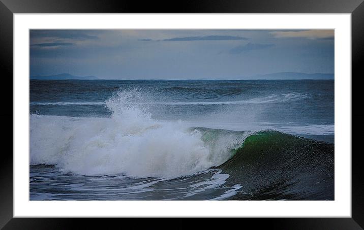 White Horses & Distant Hills... Framed Mounted Print by Douglas McMann