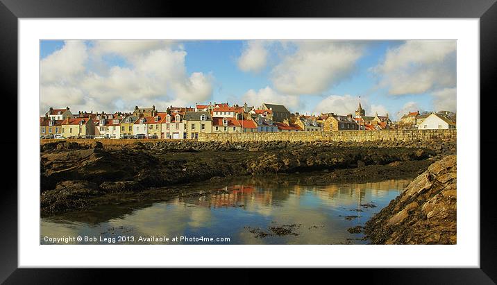 Pittenweem Rocks ! Framed Mounted Print by Bob Legg