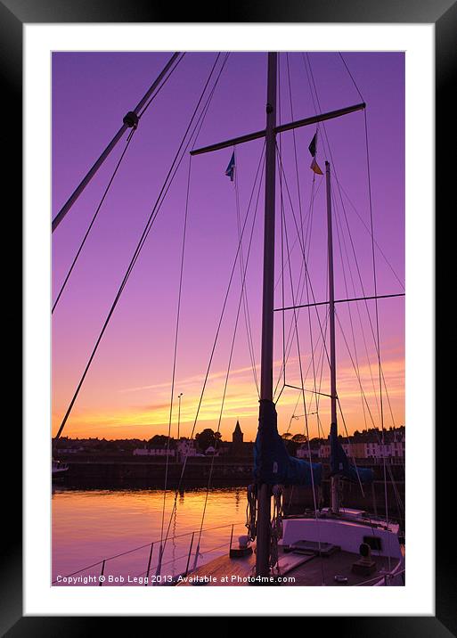 Anstruther rigging Framed Mounted Print by Bob Legg