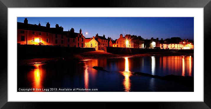 Anstruther by Night Framed Mounted Print by Bob Legg