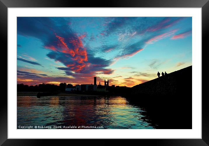    St.Andrews Harbour Nights                       Framed Mounted Print by Bob Legg