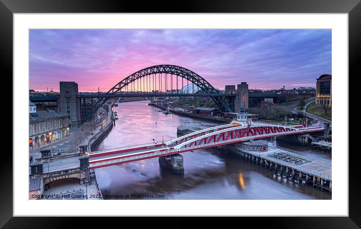 Colour on the Tyne Framed Mounted Print by Neil Coleran