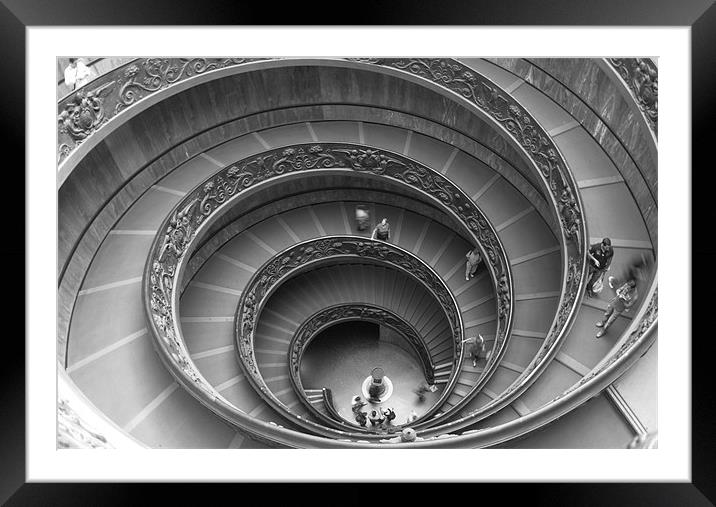 Vatican Spiral Framed Mounted Print by Ian Young