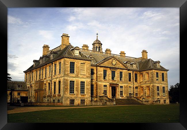 Belton House in the golden hour Framed Print by Ian Young