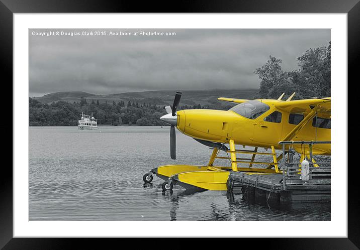 Loch Lomond Sea Planes' Cessna 208 G-MDJE Framed Mounted Print by Douglas Clark