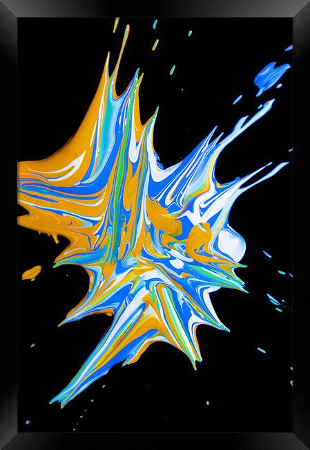 Splash it all over Framed Print by Abstract  Fractal Fantasy