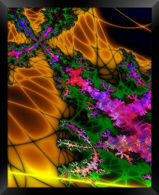 Dirty Deeds done Dirt Cheap Framed Print by Abstract  Fractal Fantasy