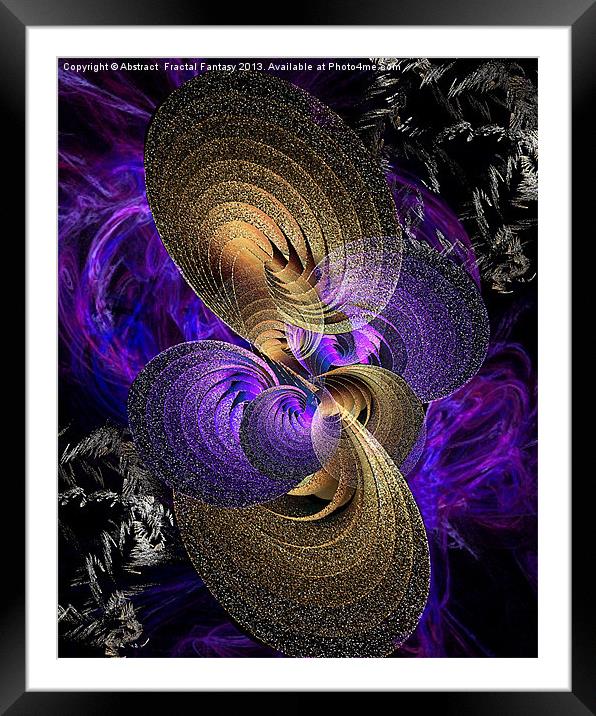 Its Not My Time Framed Mounted Print by Abstract  Fractal Fantasy