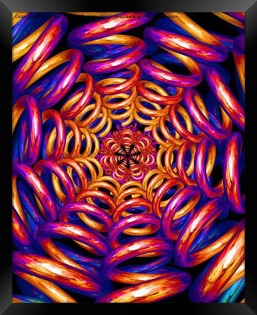 Tunnel of love Framed Print by Abstract  Fractal Fantasy