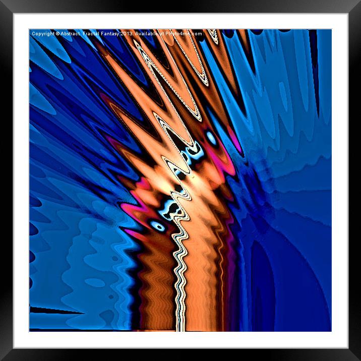 Many Mile and Many Tears Framed Mounted Print by Abstract  Fractal Fantasy