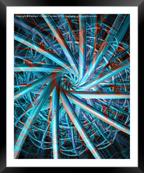 CrossRoads Framed Mounted Print by Abstract  Fractal Fantasy