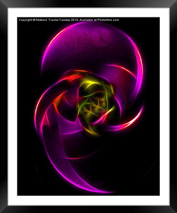 See Me Feel Me Framed Mounted Print by Abstract  Fractal Fantasy