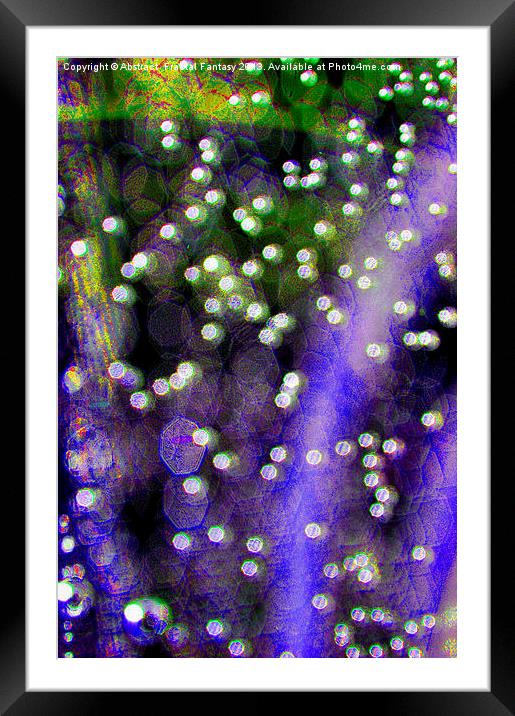 Bubble Bokeh Framed Mounted Print by Abstract  Fractal Fantasy