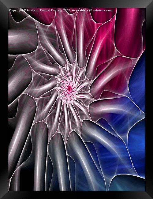 Wonder Web Framed Print by Abstract  Fractal Fantasy