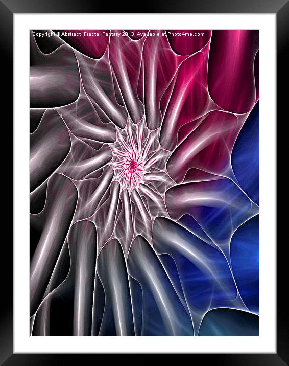 Wonder Web Framed Mounted Print by Abstract  Fractal Fantasy