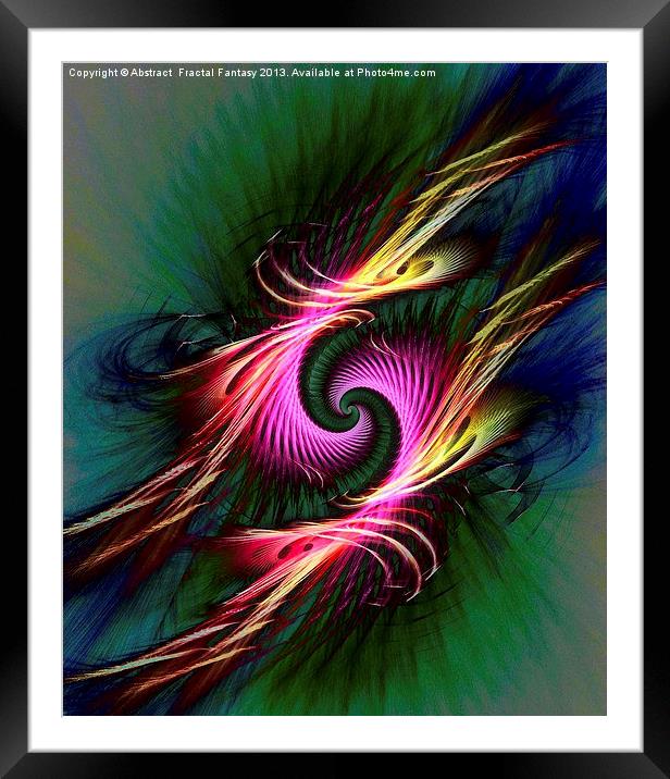 Tail Sting Framed Mounted Print by Abstract  Fractal Fantasy