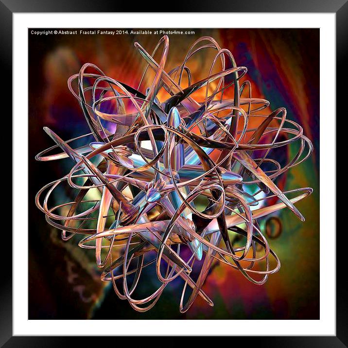 Metal Magic Framed Mounted Print by Abstract  Fractal Fantasy