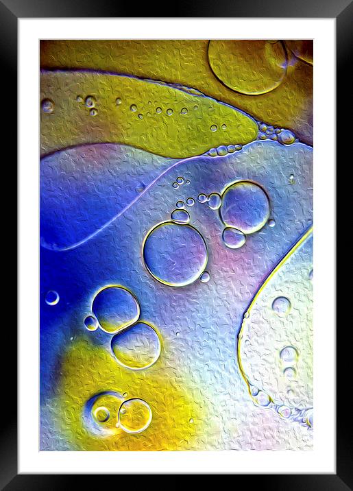 Abstract Bubbles Framed Mounted Print by Abstract  Fractal Fantasy
