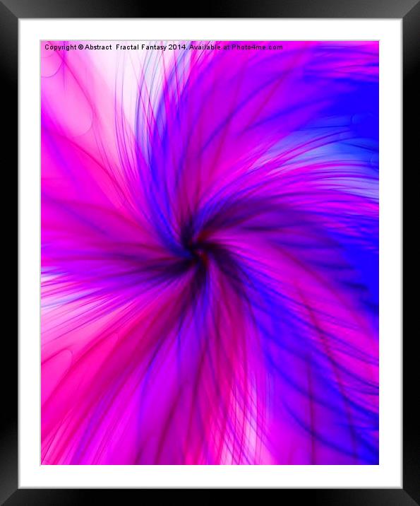  Swirling Silks Framed Mounted Print by Abstract  Fractal Fantasy