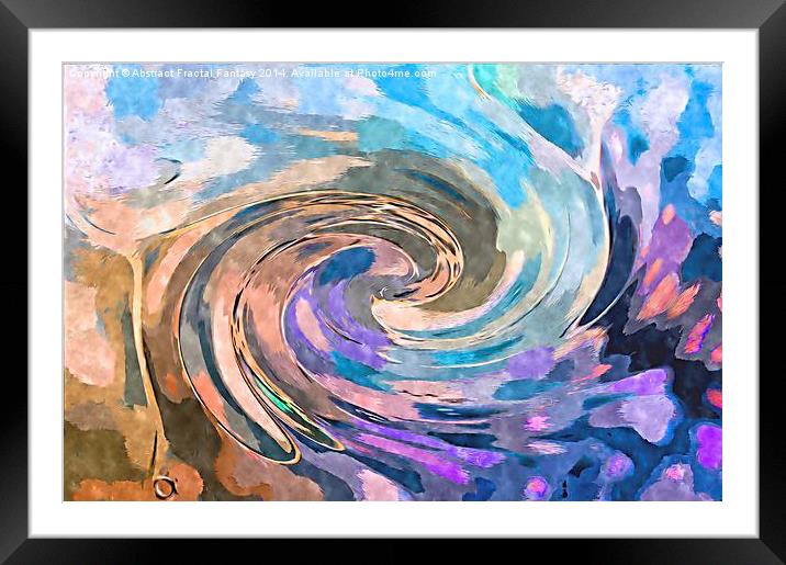  Abstract Waves Framed Mounted Print by Abstract  Fractal Fantasy