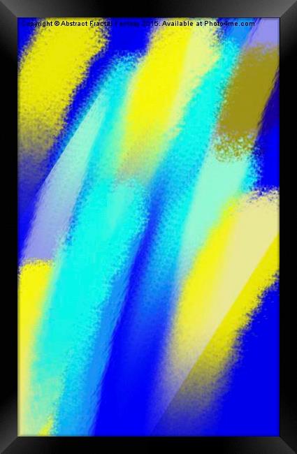  Abstract Pop Art Flames Framed Print by Abstract  Fractal Fantasy
