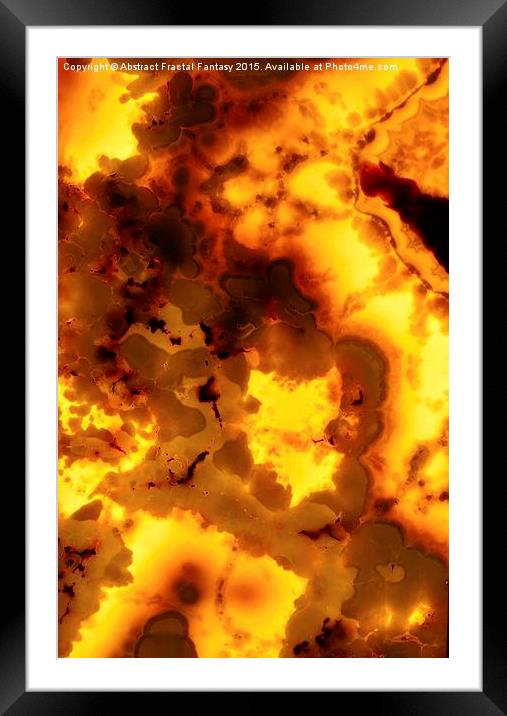  Back lit Marble Framed Mounted Print by Abstract  Fractal Fantasy