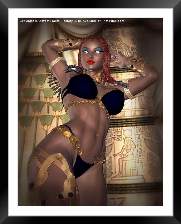  Queen of Sheba Framed Mounted Print by Abstract  Fractal Fantasy