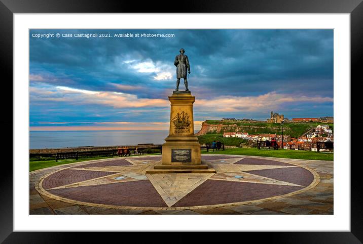 The Captain's View -  Whitby Framed Mounted Print by Cass Castagnoli