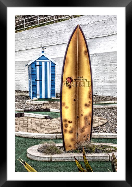 Surfs Up Framed Mounted Print by Cass Castagnoli