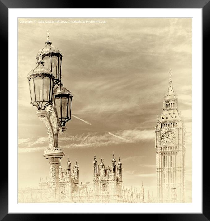 The Houses of Parliament Framed Mounted Print by Cass Castagnoli