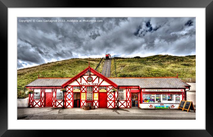 The Little Big Town - Saltburn by the Sea Framed Mounted Print by Cass Castagnoli