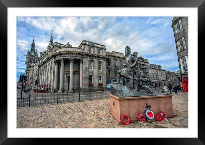 Aberdeen - Castlegate Framed Mounted Print by Cass Castagnoli