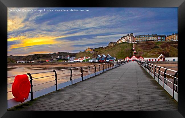 Saltburn Splendour Framed Print by Cass Castagnoli