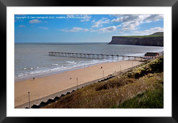  Signs of Summer - Saltburn by the Sea Framed Mounted Print by Cass Castagnoli
