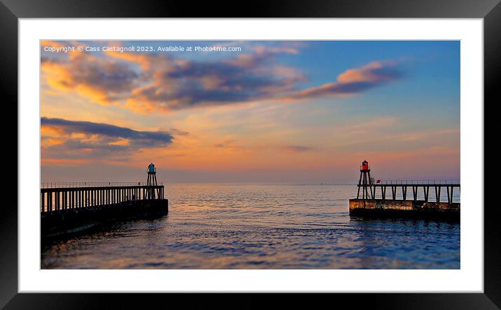 Gateway to Discovery - Whitby Framed Mounted Print by Cass Castagnoli