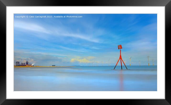 On the Breeze - Redcar Framed Mounted Print by Cass Castagnoli
