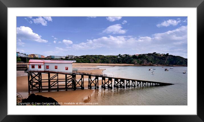 Tenby - Wales Framed Mounted Print by Cass Castagnoli