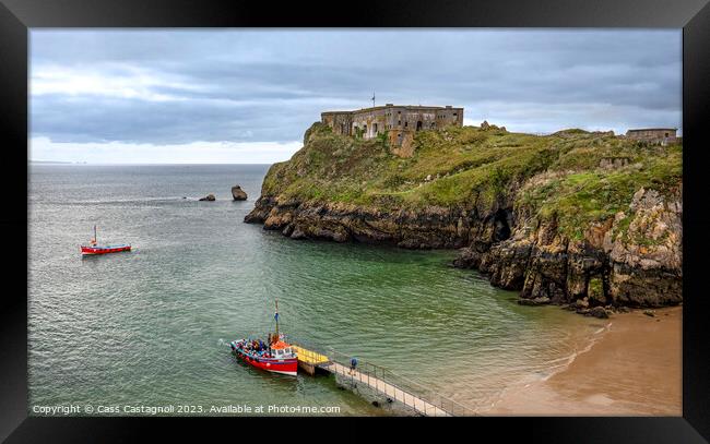 Tenby - Wales Framed Print by Cass Castagnoli