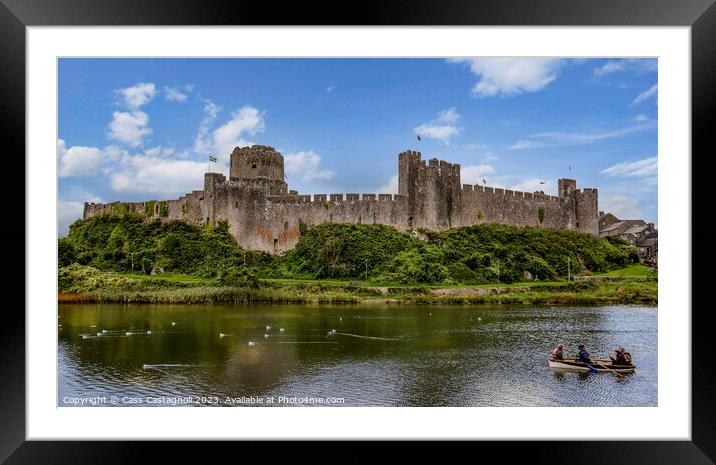 Pembroke Castle - Wales Framed Mounted Print by Cass Castagnoli