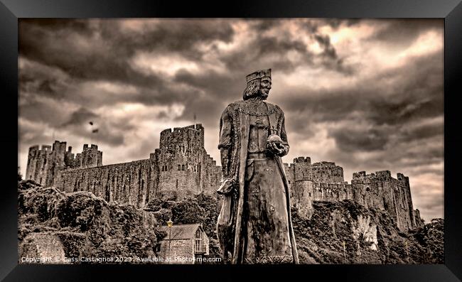 Pembroke Castle, King Henry V11- Wales Framed Print by Cass Castagnoli