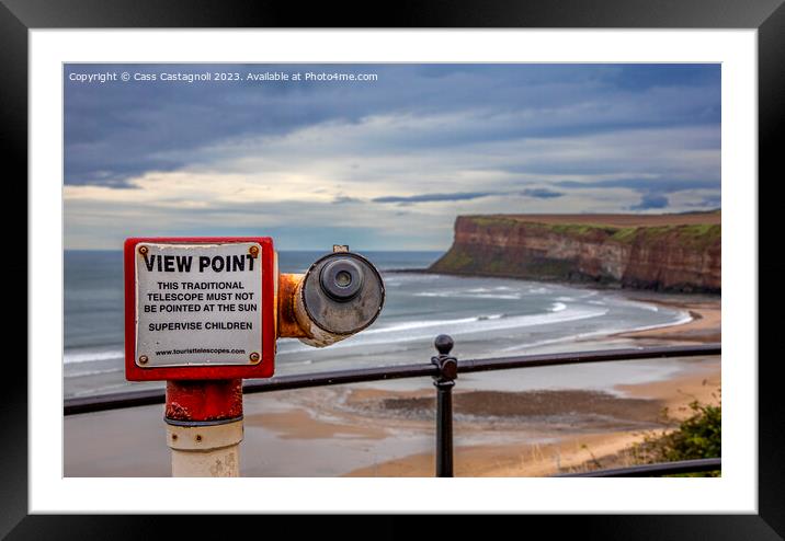 View Point - Saltburn-by-the-Sea Framed Mounted Print by Cass Castagnoli