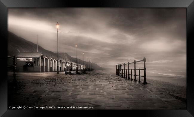 Sea Mist- Saltburn-by-the-Sea Framed Print by Cass Castagnoli