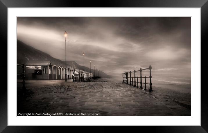 Sea Mist- Saltburn-by-the-Sea Framed Mounted Print by Cass Castagnoli