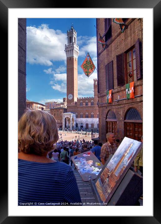 Siena Italy Framed Mounted Print by Cass Castagnoli