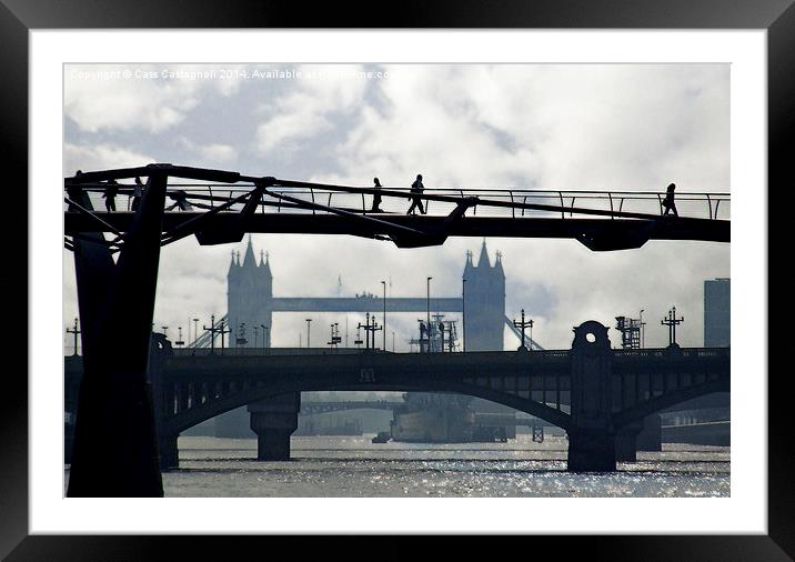 Crossing Bridges Framed Mounted Print by Cass Castagnoli