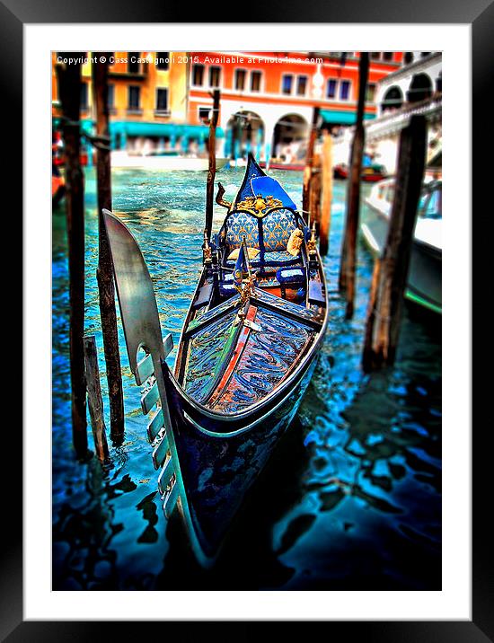 Ah Venice Framed Mounted Print by Cass Castagnoli