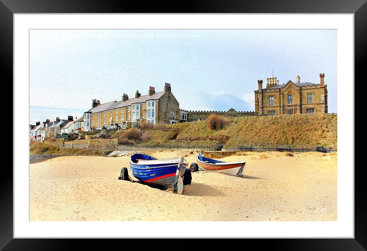 On the Beach Framed Mounted Print by Cass Castagnoli