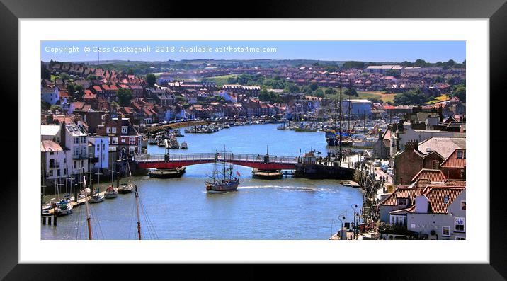Full size replica of The Endeavour - Whitby Framed Mounted Print by Cass Castagnoli